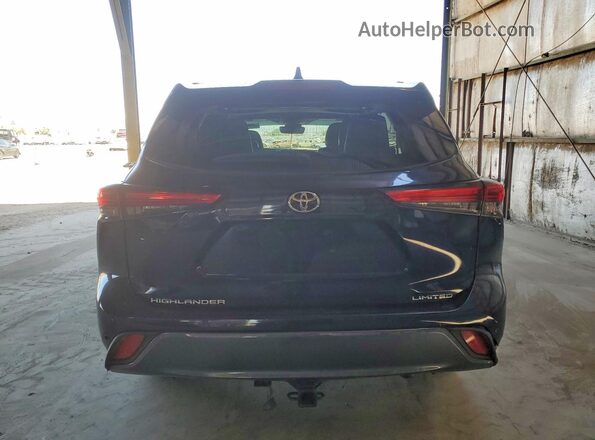 5TDYZRAH5MS070579 2021 TOYOTA HIGHLANDER Синий Вид сзади