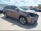 2017 Toyota Highlander Limited Brown vin: 5TDYZRFH3HS225631