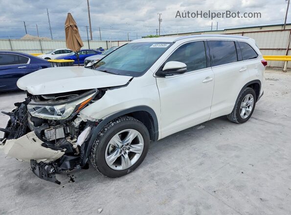5TDYZRFH4JS240158 2018 TOYOTA HIGHLANDER Белый Передняя левая четверть