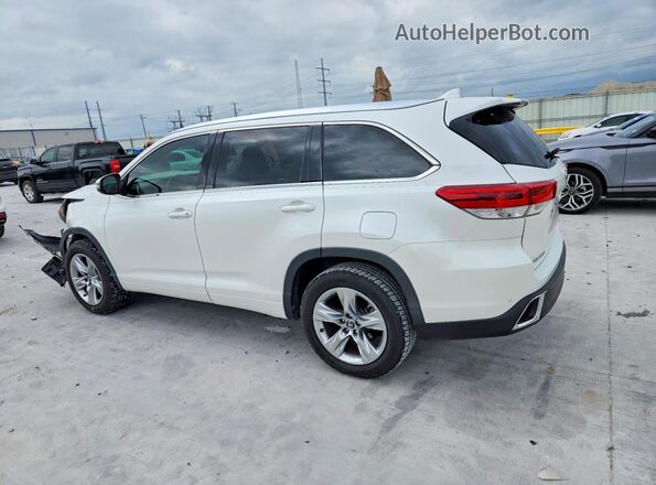 5TDYZRFH4JS240158 2018 TOYOTA HIGHLANDER Белый Задняя левая четверть