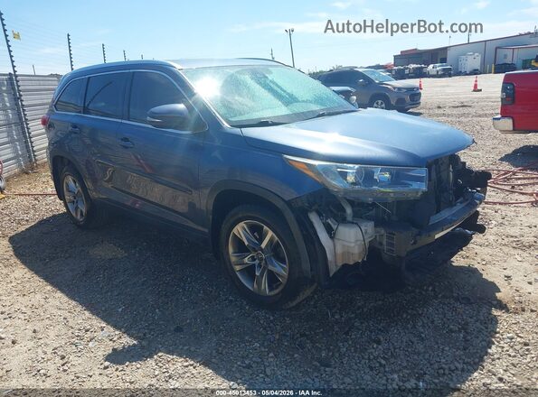 5TDYZRFH4JS254612 2018 TOYOTA LIMITED Синий Передняя правая четверть