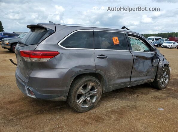 5TDYZRFH5JS286341 2018 TOYOTA HIGHLANDER Серый Задняя правая четверть