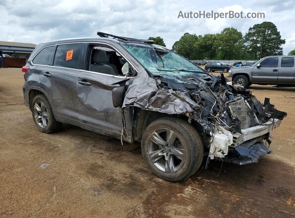 5TDYZRFH5JS286341 2018 TOYOTA HIGHLANDER Серый Передняя правая четверть