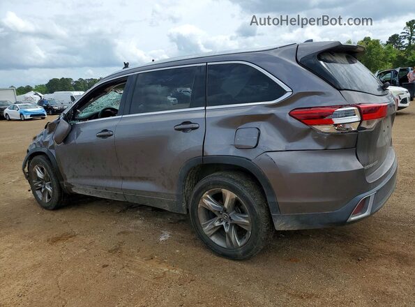 5TDYZRFH5JS286341 2018 TOYOTA HIGHLANDER Серый Задняя левая четверть