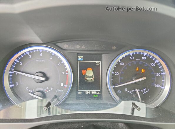 5TDYZRFH6JS271170 2018 TOYOTA HIGHLANDER Black Вид щитка приладів