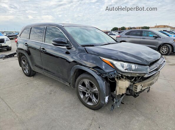 5TDYZRFH6JS271170 2018 TOYOTA HIGHLANDER Black Передня права чверть