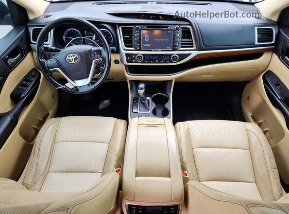 5TDYZRFH6JS271170 2018 TOYOTA HIGHLANDER Black Вид панелі приладів