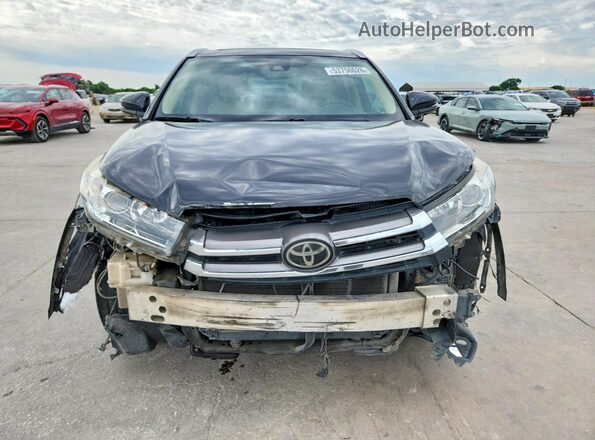 5TDYZRFH6JS271170 2018 TOYOTA HIGHLANDER Black Вид спереду