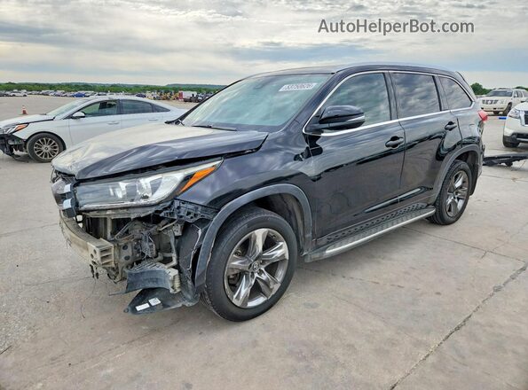 5TDYZRFH6JS271170 2018 TOYOTA HIGHLANDER Black Передня ліва чверть