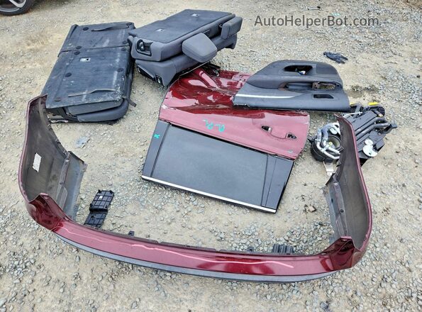 5TDZARFH1JS037689 2018 TOYOTA HIGHLANDER Burgundy Вид наклейки з VIN-кодом