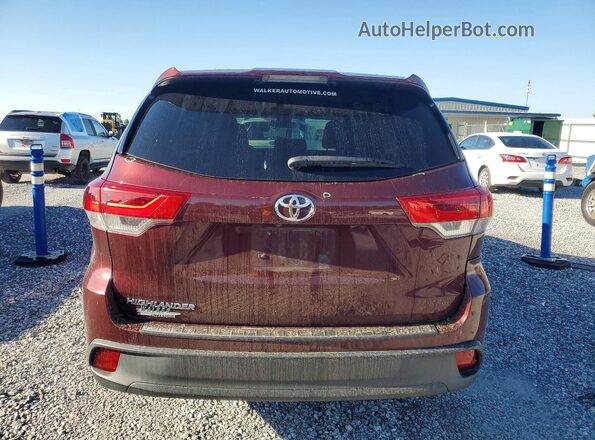 5TDZARFH6HS031719 2017 TOYOTA HIGHLANDER Красный Вид сзади