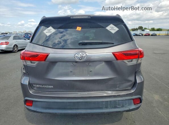5TDZARFHXJS036430 2018 TOYOTA HIGHLANDER Серый Вид сзади