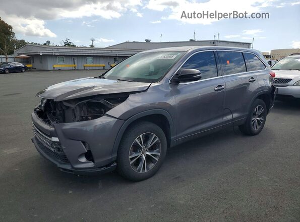 5TDZARFHXJS036430 2018 TOYOTA HIGHLANDER Серый Передняя левая четверть