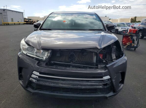 5TDZARFHXJS036430 2018 TOYOTA HIGHLANDER Серый Вид спереди