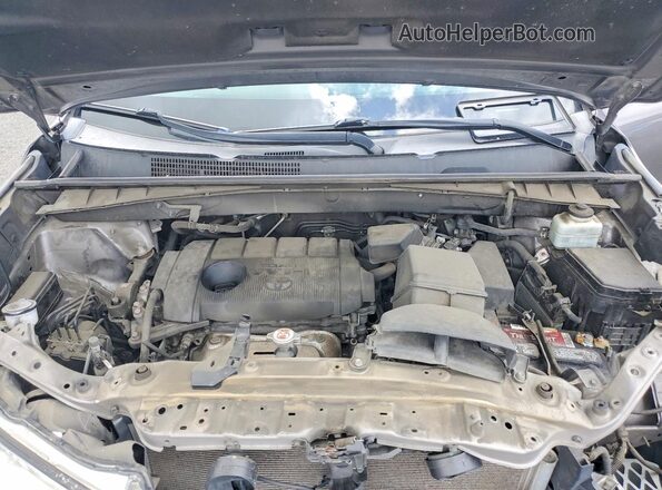 5TDZARFHXJS036430 2018 TOYOTA HIGHLANDER Серый Вид подкапотного пространства