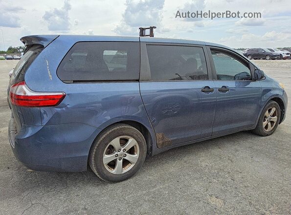 5TDZK3DC6GS753532 2016 TOYOTA SIENNA Синий Задняя правая четверть