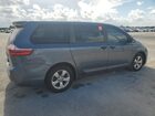 2016 Toyota Sienna L 7-passenger Синий vin: 5TDZK3DC6GS753532 Damage: Right Rear Door, Multiple Scratches Heavy, 10 Or More