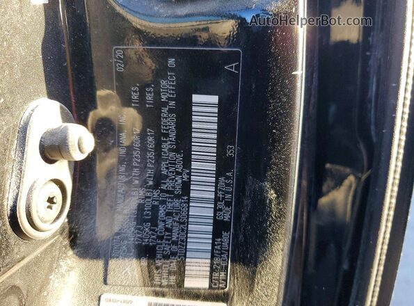 5TDZZ3DC2LS066814 2020 TOYOTA SIENNA Black VIN կոդի պիտակի տեսք
