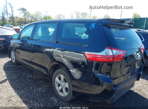 5TDZZ3DC9JS962007 2018 TOYOTA SIENNA Black Tył lewy