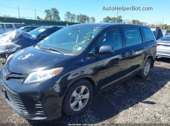 5TDZZ3DC9JS962007 2018 TOYOTA SIENNA Black Przód lewy
