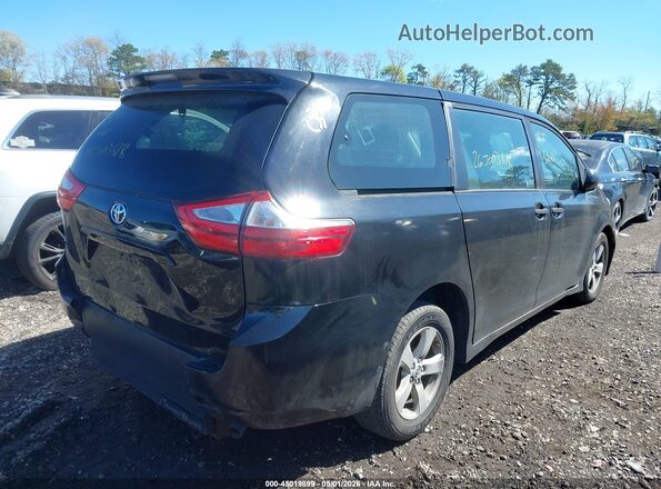 5TDZZ3DC9JS962007 2018 TOYOTA SIENNA Black Tył prawy