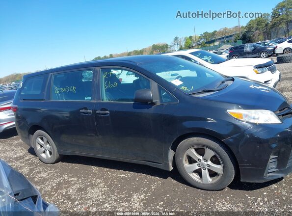 5TDZZ3DC9JS962007 2018 TOYOTA SIENNA Black Widok zestawu wskaźników