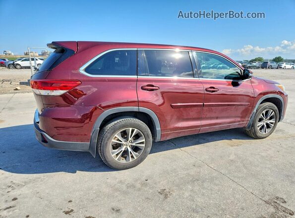 5TDZZRFH3HS204802 2017 TOYOTA HIGHLANDER Красный Задняя правая четверть
