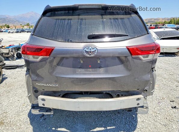 5TDZZRFH3JS236901 2018 TOYOTA HIGHLANDER Угольный Вид сзади