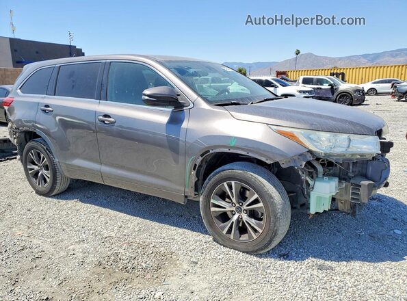 5TDZZRFH3JS236901 2018 TOYOTA HIGHLANDER Угольный Передняя правая четверть