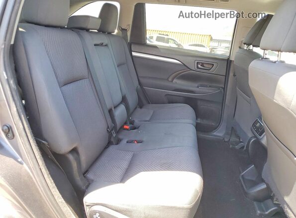 5TDZZRFH3JS236901 2018 TOYOTA HIGHLANDER Угольный Вид задней части салона