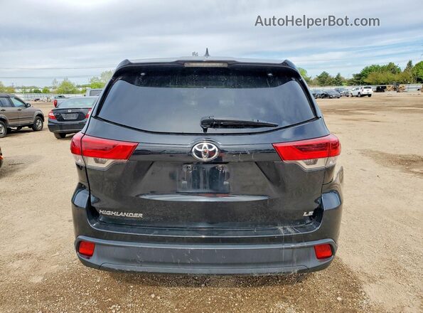 5TDZZRFH5HS217471 2017 TOYOTA HIGHLANDER Black Հետևի տեսք