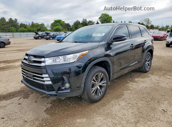 5TDZZRFH5HS217471 2017 TOYOTA HIGHLANDER Black Առջևի ձախ երեք քառորդ տեսարան