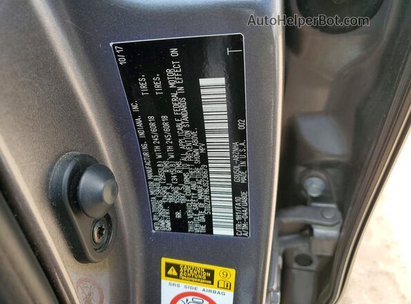 5TDZZRFH6JS236679 2018 TOYOTA HIGHLANDER Коричневый Вид наклейки с VIN-кодом