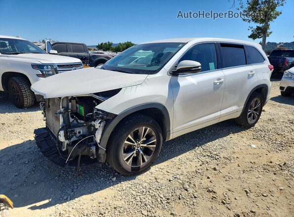 5TDZZRFH6JS284568 2018 TOYOTA HIGHLANDER Белый Передняя левая четверть