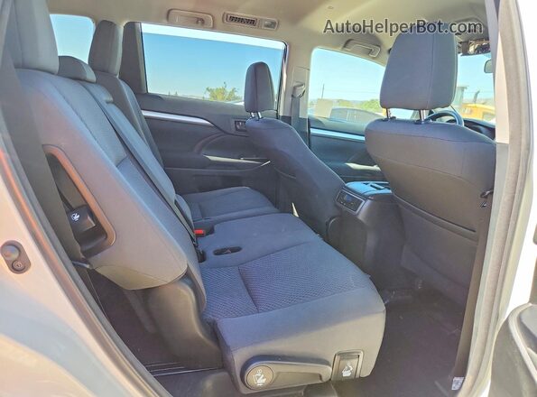 5TDZZRFH6JS284568 2018 TOYOTA HIGHLANDER Белый Вид задней части салона