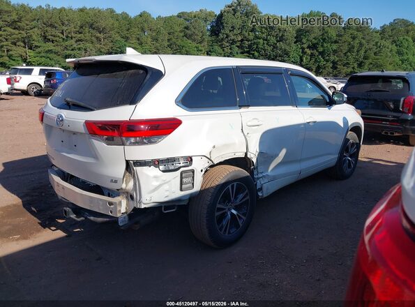 5TDZZRFH8JS239082 2018 TOYOTA HIGHLANDER Белый Задняя правая четверть