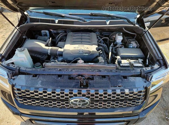 5TFAY5F18KX841813 2019 TOYOTA TUNDRA Черный Вид задней части салона