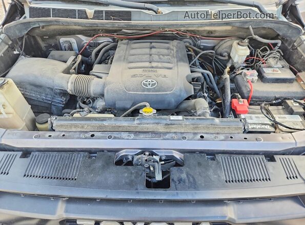 5TFDW5F14HX593085 2017 TOYOTA TUNDRA Серый Вид задней части салона