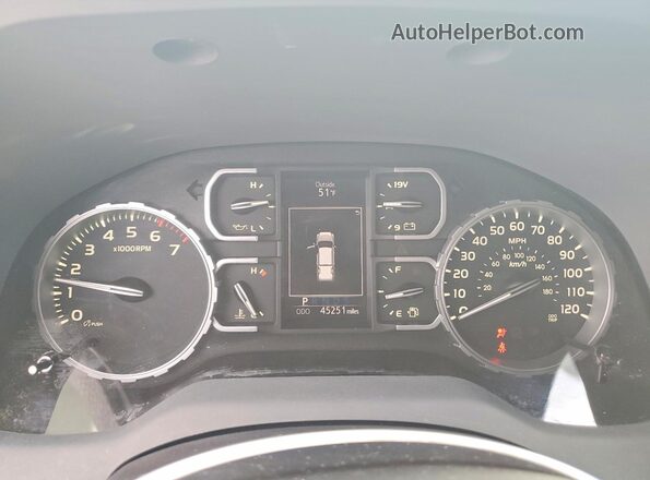 5TFDY5F19KX804993 2019 TOYOTA TUNDRA Серый Вид щитка приборов