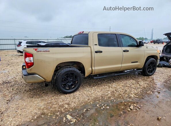 5TFEM5F18KX141691 2019 TOYOTA TUNDRA Желто-коричневый Задняя правая четверть