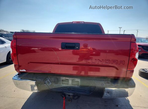 5TFEY5F10KX247735 2019 TOYOTA TUNDRA Red Вид ззаду