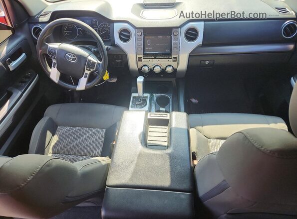 5TFEY5F10KX247735 2019 TOYOTA TUNDRA Red Вид панелі приладів