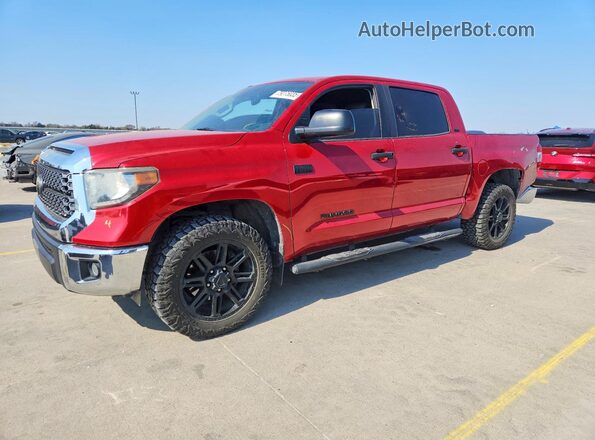 5TFEY5F10KX247735 2019 TOYOTA TUNDRA Red Передня ліва чверть