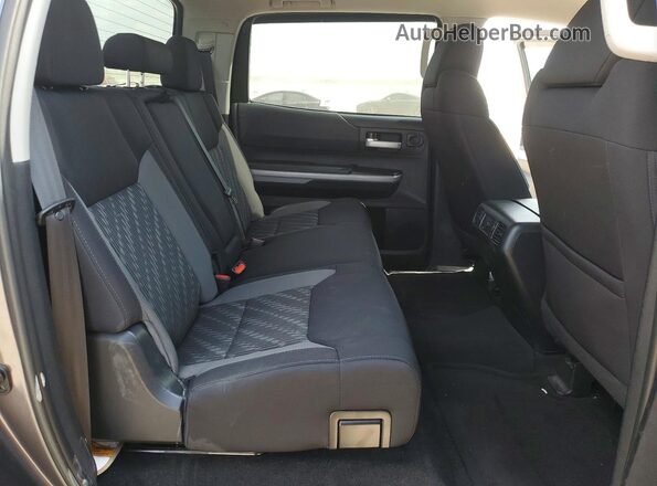 5TFEY5F16KX253197 2019 TOYOTA TUNDRA Gray უკანა სავარძლების ხედი