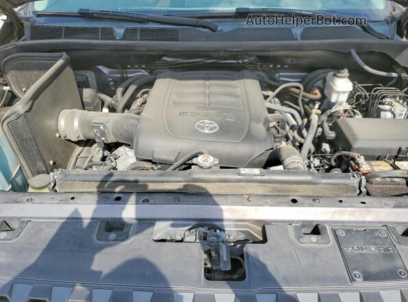 5TFEY5F16KX253197 2019 TOYOTA TUNDRA Gray უკანა სალონის ხედი