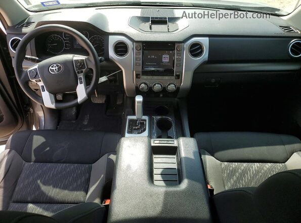 5TFEY5F16KX253197 2019 TOYOTA TUNDRA Gray წინა პანელის ხედი