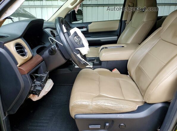 5TFHY5F17KX818330 2019 TOYOTA TUNDRA Black Widok wnętrza z przodu