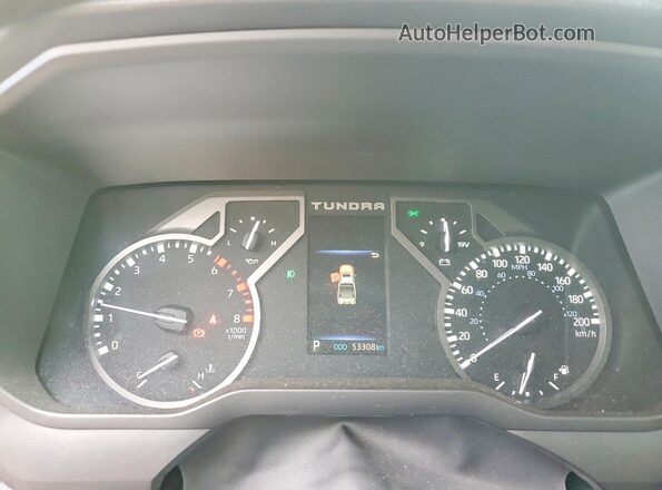 5TFJA5EC7PX017686 2023 TOYOTA TUNDRA Зеленый Вид щитка приборов