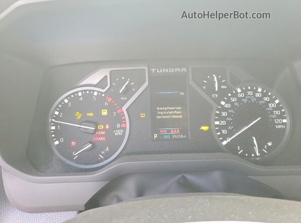 5TFLA5DB0PX112138 2023 TOYOTA TUNDRA Gray Vista del cuadro de instrumentos