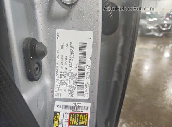5TFMA5DB9PX084506 2023 TOYOTA TUNDRA Silver Вид підкапотного простору